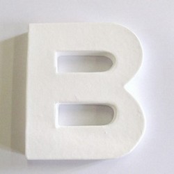 lettre chipboard à décorer B
