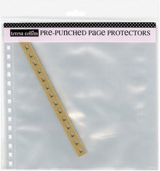pre punched page protectors Teresa Collins 8x8