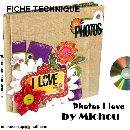 Fiche Technique Mini Album Photos I Love