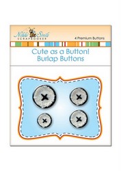 Cute as a button! Burlap buttons Nikki Sivils - black