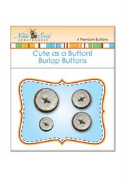 Cute as a button! Burlap buttons Nikki Sivils brown