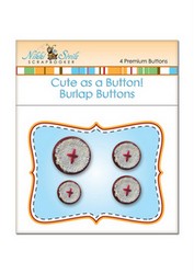 Cute as a button! Burlap buttons Nikki Sivils red